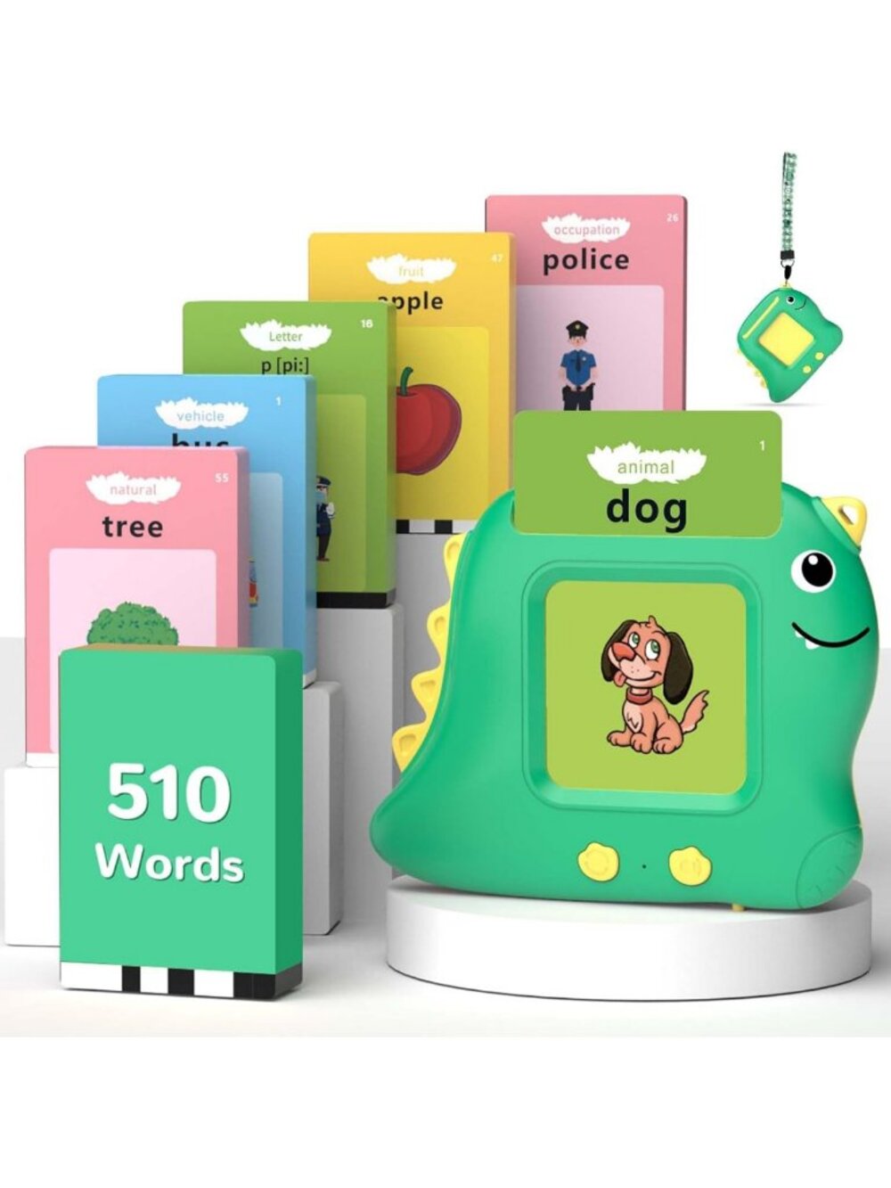Montessori Talking Flash Cards for Toddlers 1-6, 510 Sight Words, Autism